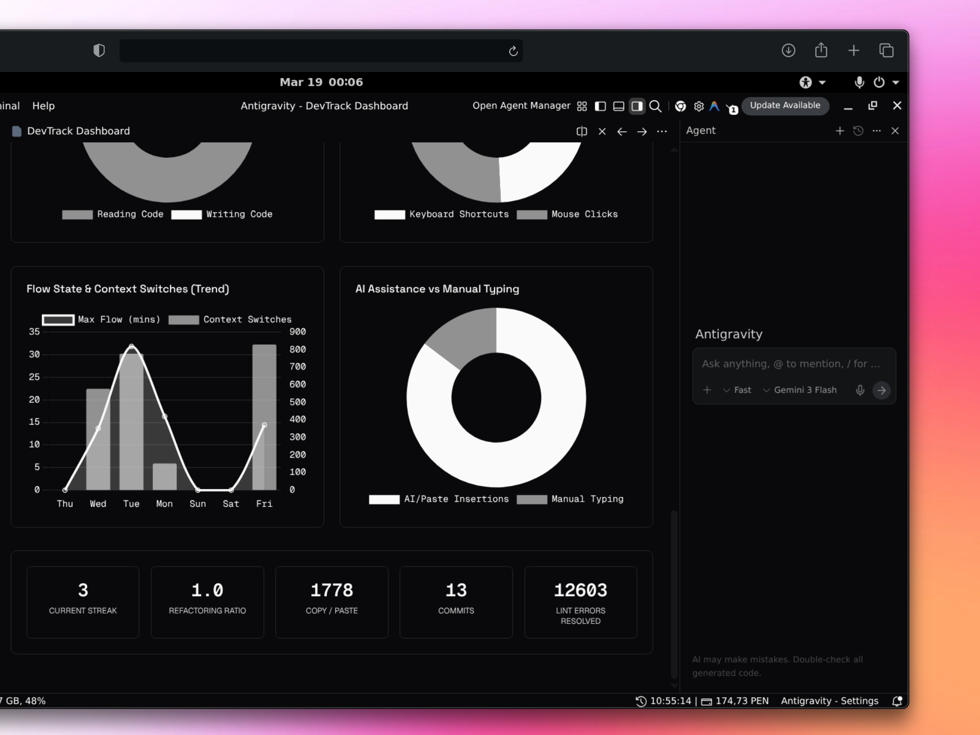 DevTrack screenshot